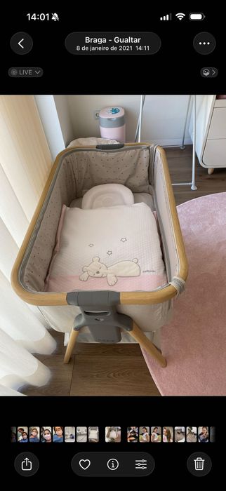 Berço Co-Sleeping Tutti Bambini coZee - Madeira