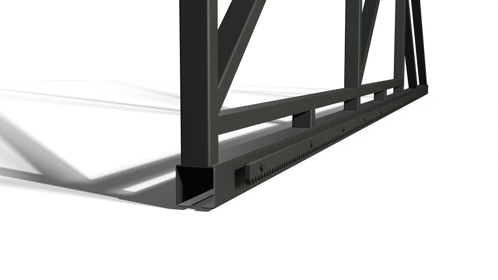 BRAMA PRZESUWNA rama SAM wypełnij MALOWANA proszkowo RAL