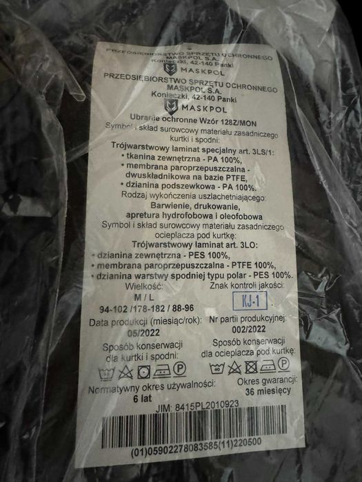 Goratex wojskowy M/L