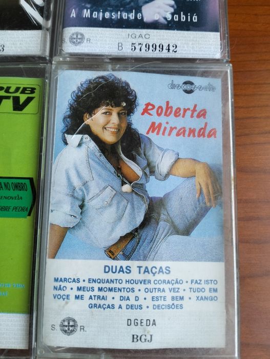 6 antigas K7's Roberta Miranda