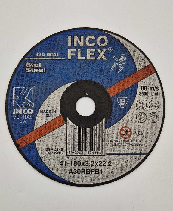 Tarcza Do Cięcia 41-180X3,2X22,2 INCO-FLEX NOWA /Fajne OKAZJE