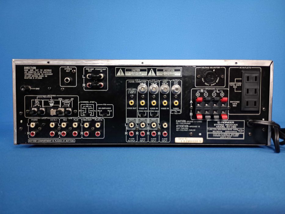 receiver PIONEER SX-V80