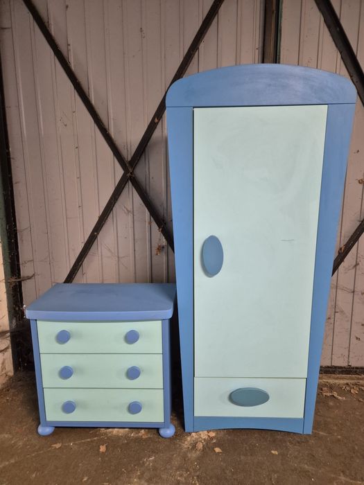 Szafa dziecięca + komoda półki IKEA Mammut zestaw dla dzieci