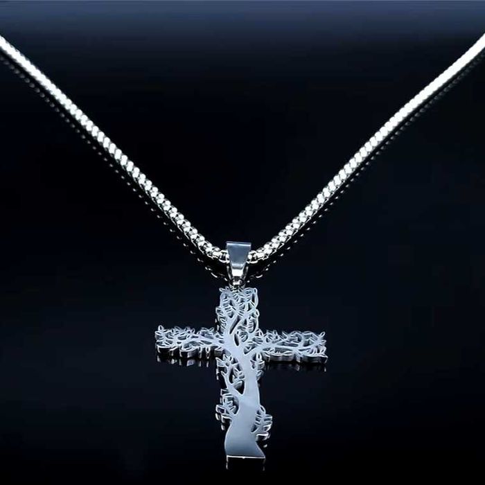 Łańcuszek 60cm+Krzyżyk Drzewko. Gratis!:) Promocja !:)