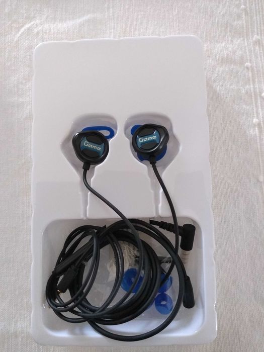 Auriculares gaming com microfone, NOVOS!