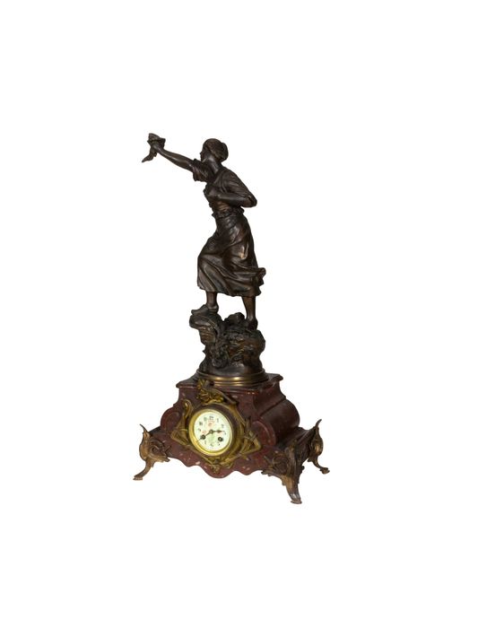 Relógio Estátua Liberdade Mulher, Século XIX