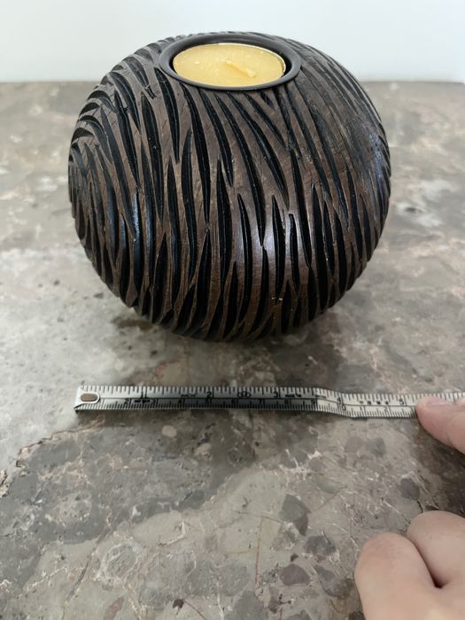 Peça decorativa com vela