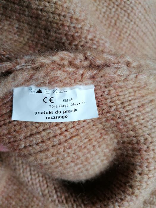 Sweter kardigan damski z kapturem