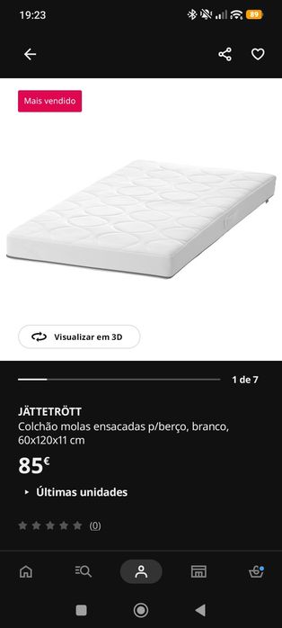 Berço+ colchão IKEA