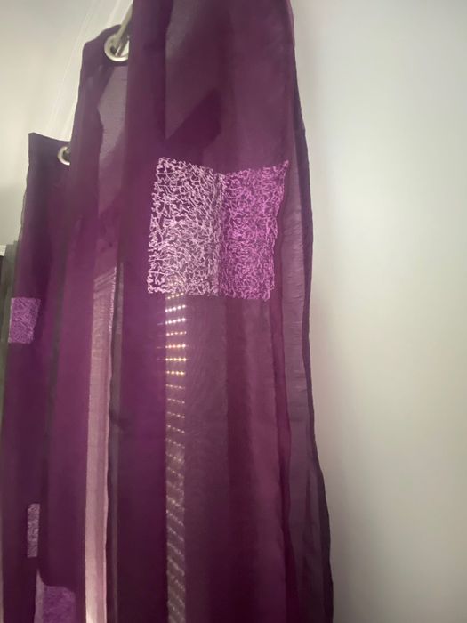 Cortinados em organza e cetim