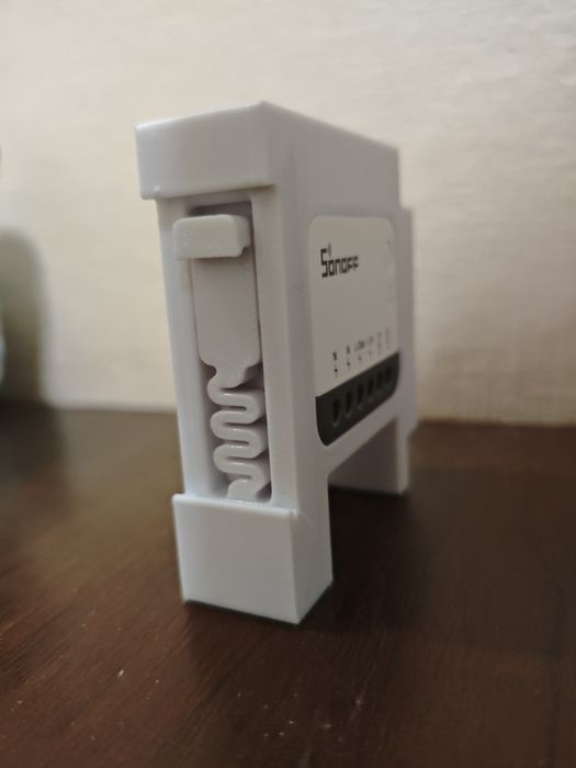 Тримач для реле Sonoff на дін рейку (Sonoff din rail holder)
