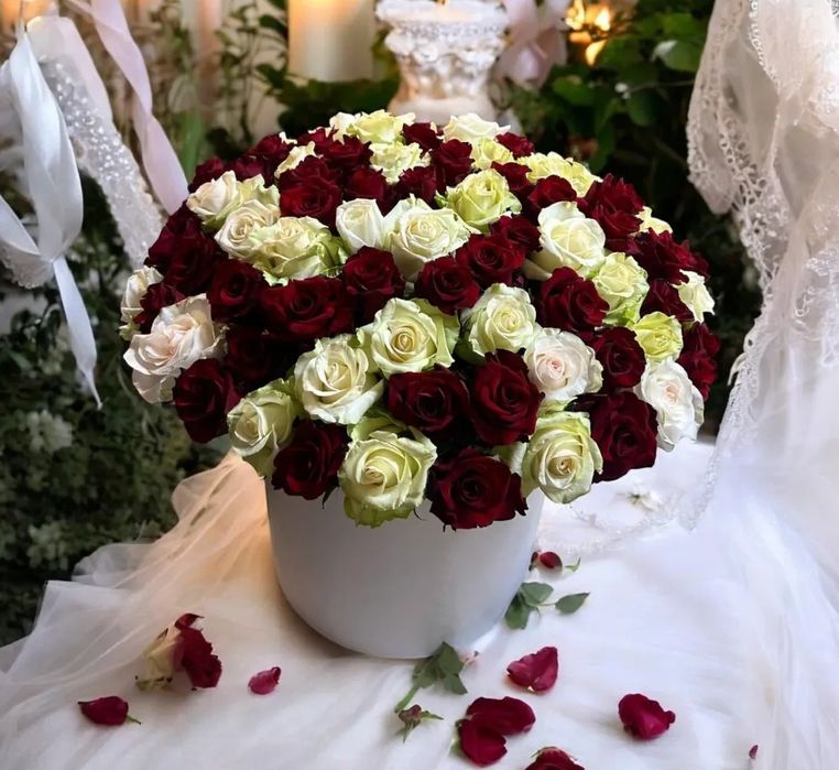 51, 101... Троянда гуртом (оптовые цены на букет с розы)