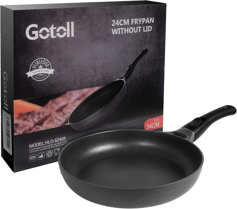Patelnia 24 cm Indukcja Nieprzywierająca Aluminiowa Odpinana Rączka