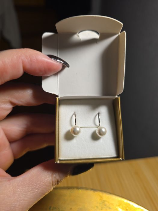 Brincos de pérola em ouro 9k (375) – NOVOS