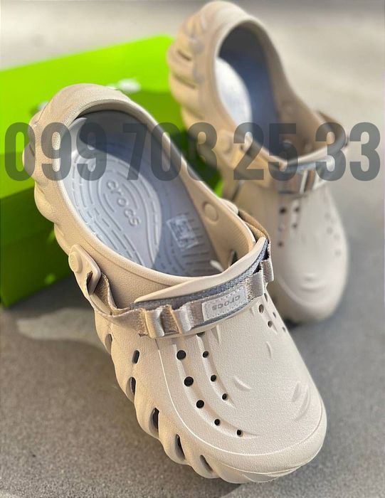 Echo clog Peach White Жіночі Крокси Сабо Crocs Echo clog Crocs