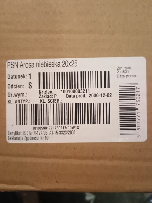 Płytki ścienne Arosa niebieska 20x25 Opoczno