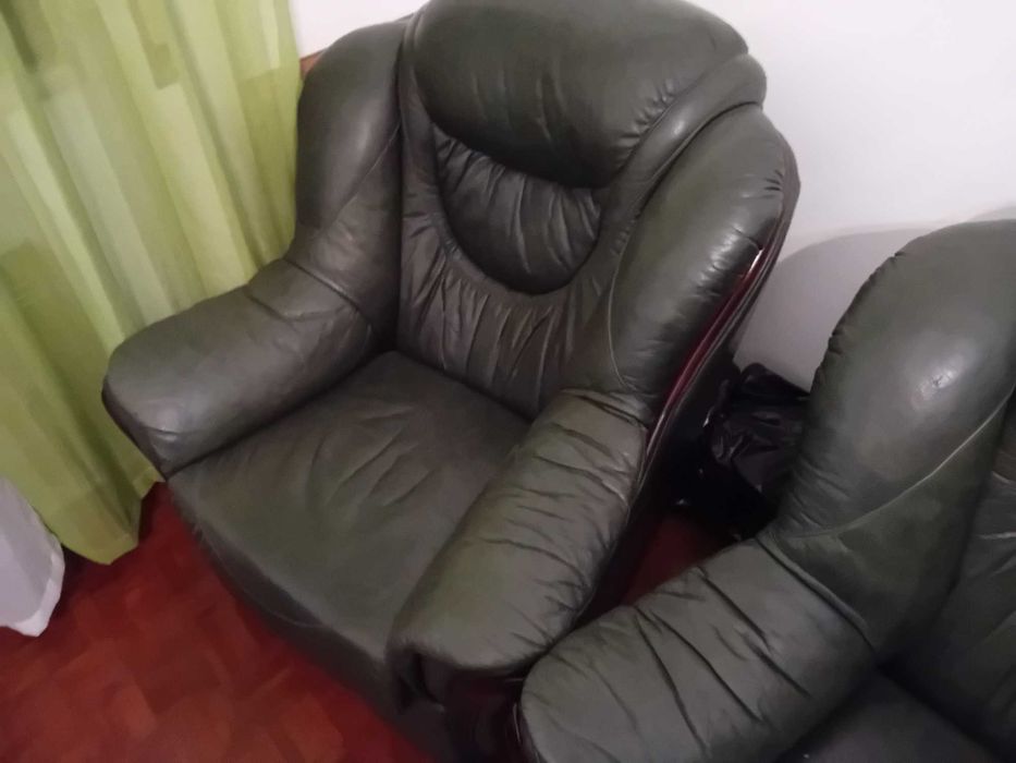 Sofás de sala em pele