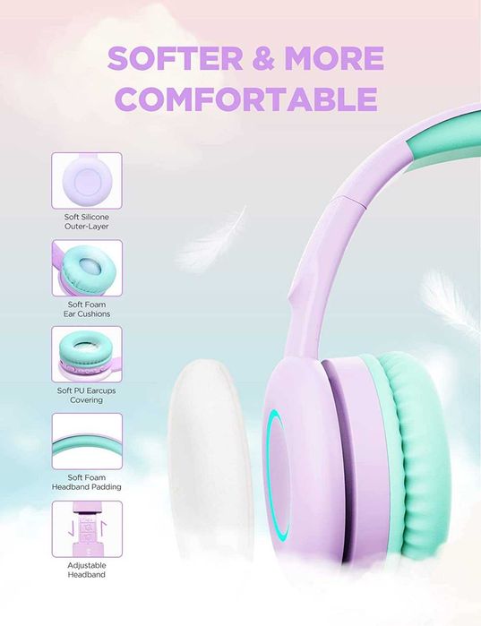 Bezprzewodowe słuchawki dla dzieci Biggerfive