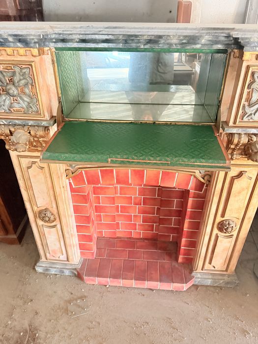 Movel lareira falsa vintage