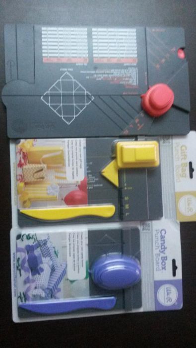 Placas para fazer caixas em diferentes formatos cubo, rebuçado, saco