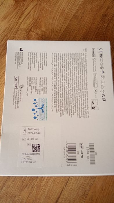 Zetuvit Plus Hartmann 5 sztuk - 10 cm x 10 cm opatrunki absorbujące