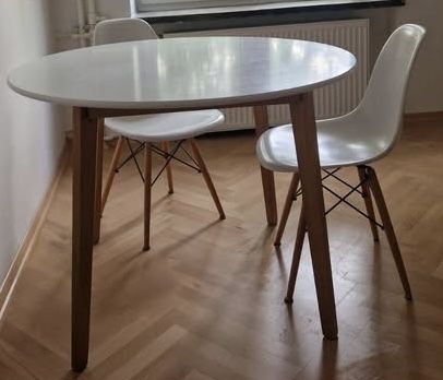 Stół 105+krzesło 4szt+ PVC Przezroczysta podkładka