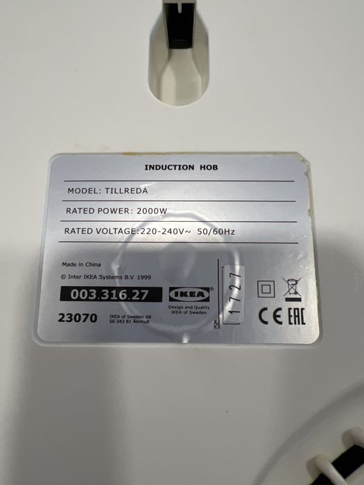 Placa inducao portatil ikea TILLREDA