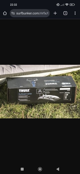 Sistema Roof Rack Thule para prancha de surf