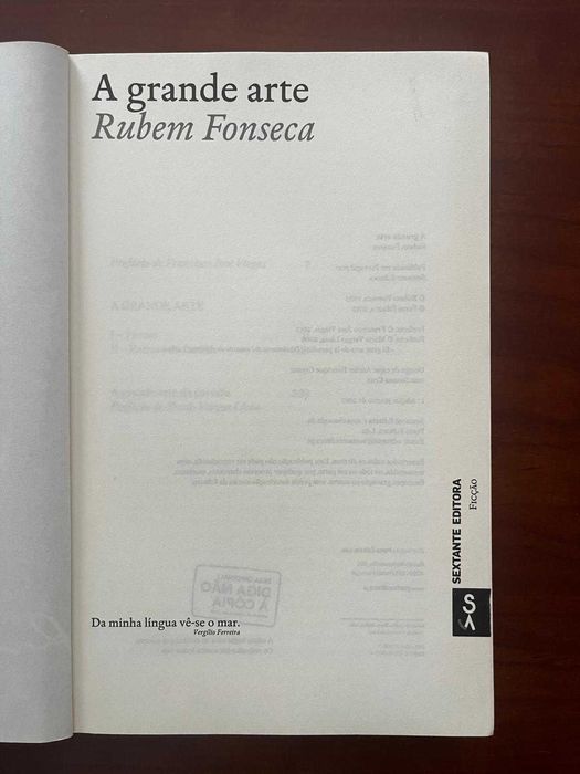 "A grande arte" de Rubem Fonseca