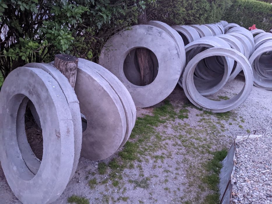 Kręgi betonowe, płyty