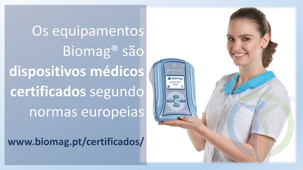 Biomag® Lumina 3D-e | Magnetoterapia Clínica Profissional | Certificação MDR - Medical Device Regulation | Novo