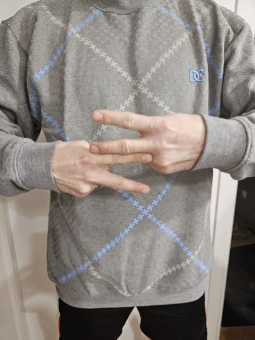 Bluza męska  DC szara rozmiar L skate oversize