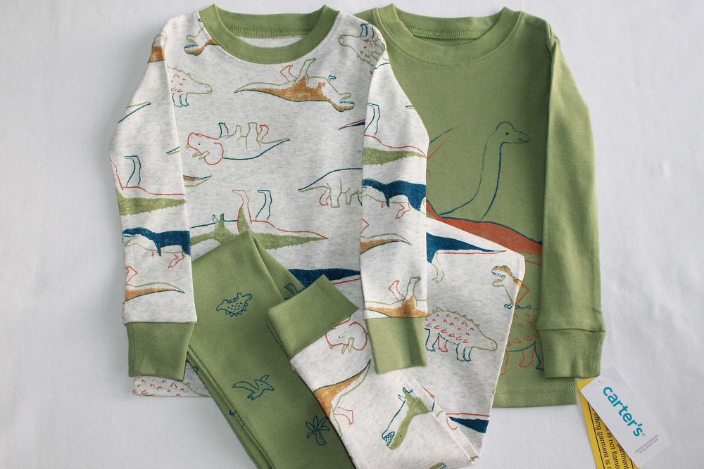2 шт. піжами CARTERS4-Piece Dinosaur 100 Snug Fit Cotton-24M--81-86 см