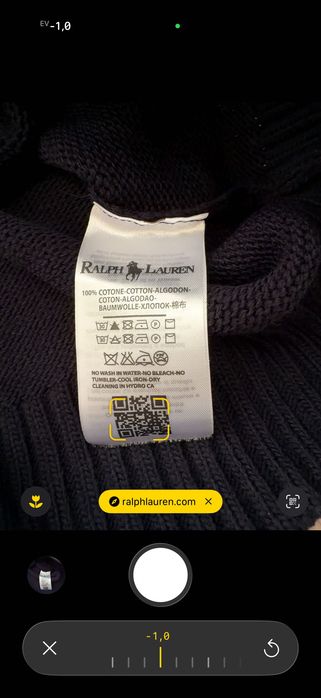 Кофта Polo Ralph Lauren синя чоловіча s-2xl