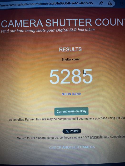 Nikon D3300 com 5285 disparos