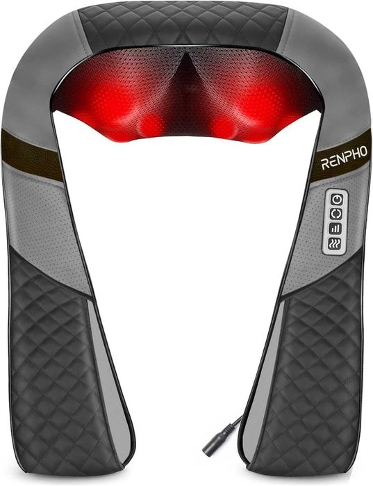 RENPHO Massageador Shiatsu com calor para cervicais, ombros, costas e pernas