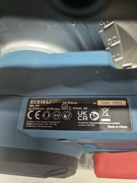 Erbauer Pilarka Tarczowa 18V