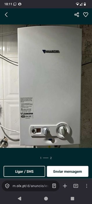 Esquentador ventilado Junkers