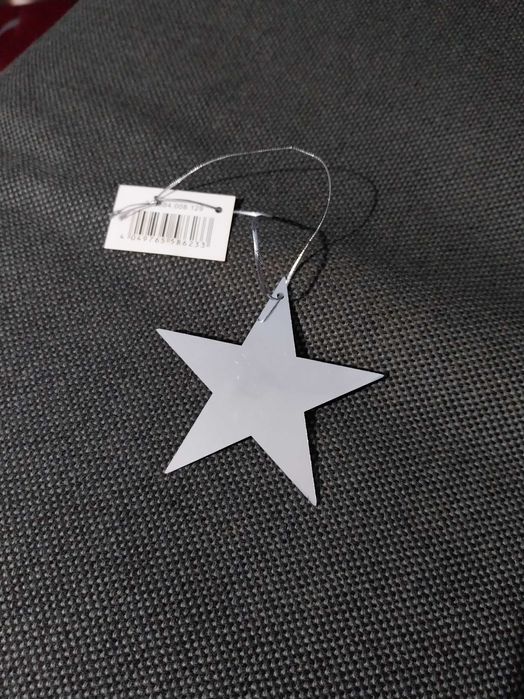 Estrela decorativa, efeito espelhado, natalicio
