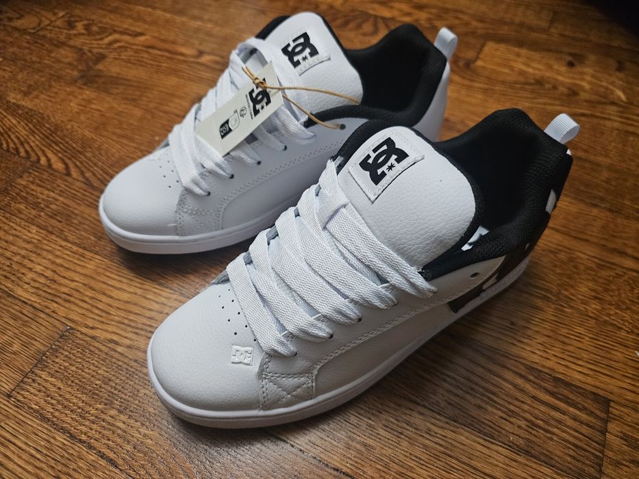 Nowe buty damskie | DC Court Graffik | skórzane, białe rozmiar 38