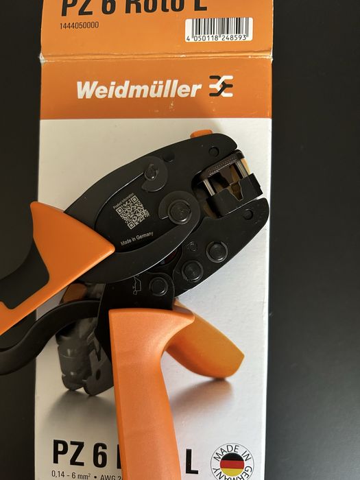 Zaciskarka Praska do tulejek Weidmuller PZ 6 ROTO L