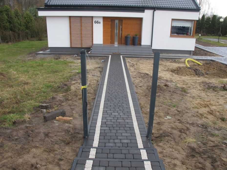 Usługi brukarskie, układanie kostki brukowej.