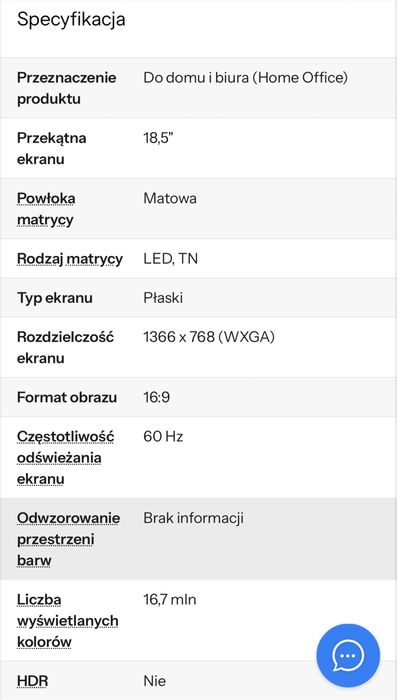 Monitor Philips 193V5LSB2/10 18,5 cala, rozdziel. 1366 x 768, sztuk 3