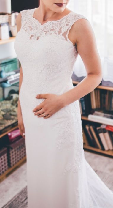 Przepiękna elegancka suknia ślubna - idealna na upalne lato