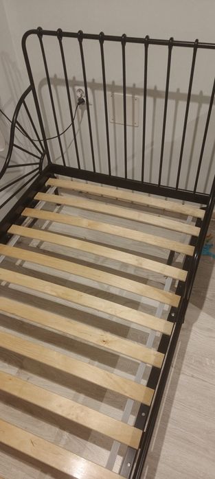 Łóżko Ikea Minnen czarne