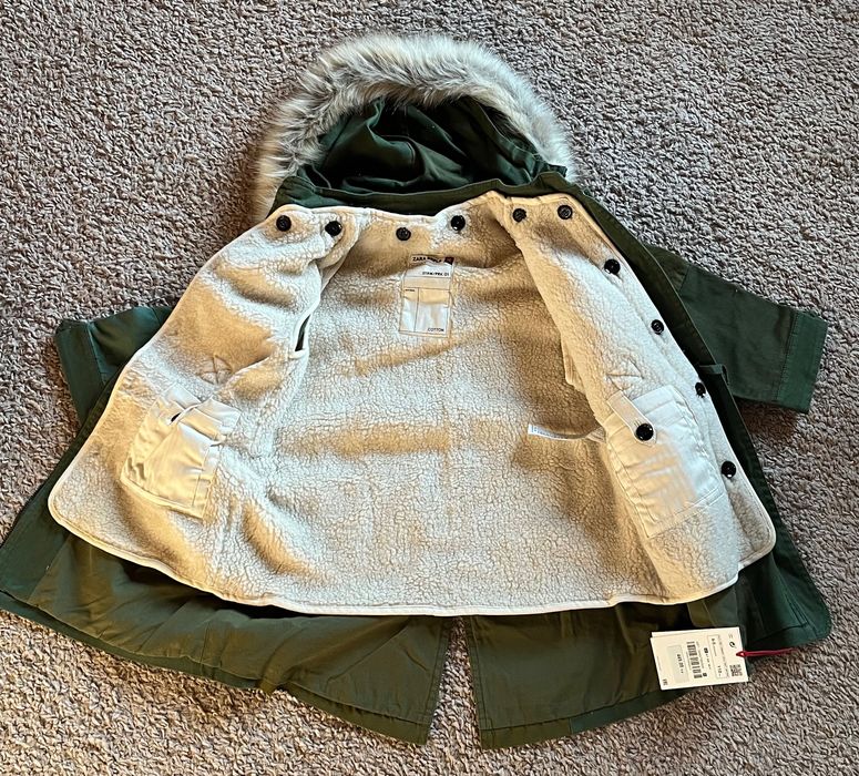 UNIKAT Zara SRPLS 2w1 parka kurtka płaszcz bawełna limitowana 449 zł