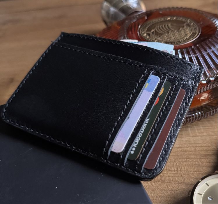 Картхолдер натуральна шкіра / гаманець шкіряний чоловічий/ подарунок