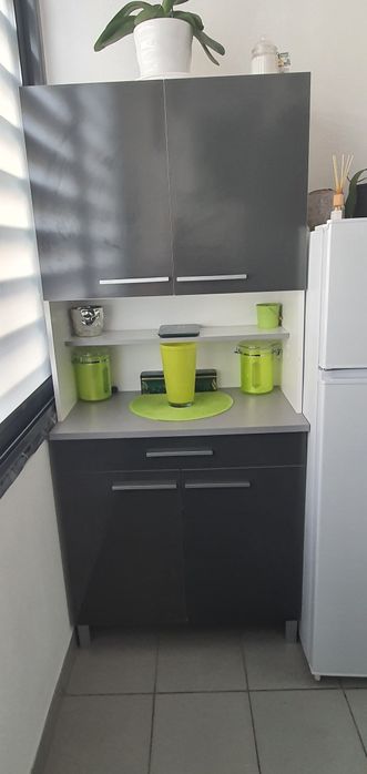 Buffet de cozinha cinza 4 portas