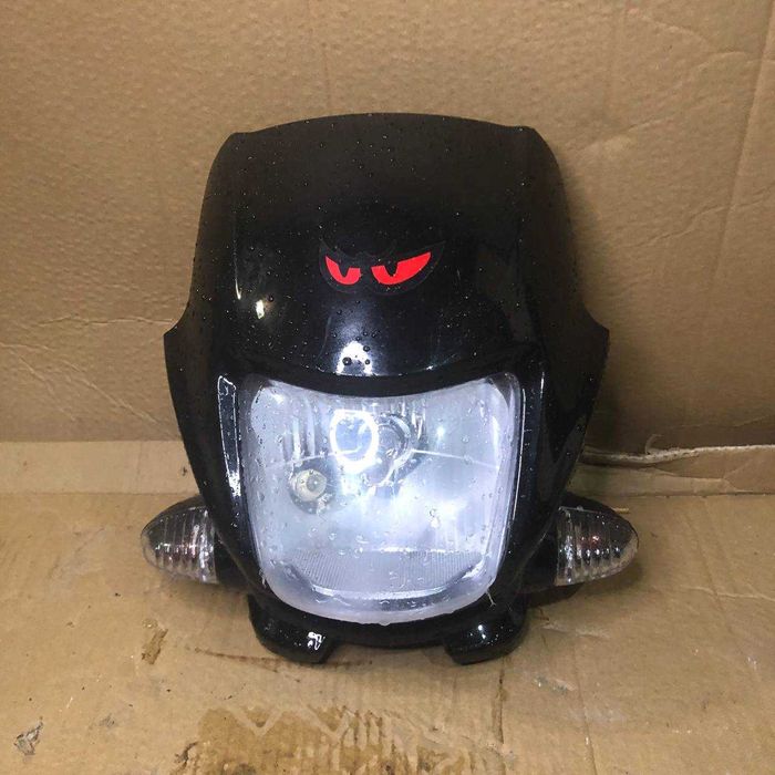 Фара із поворотами,пластик обтічник Дельта/Альфа/Питбайк