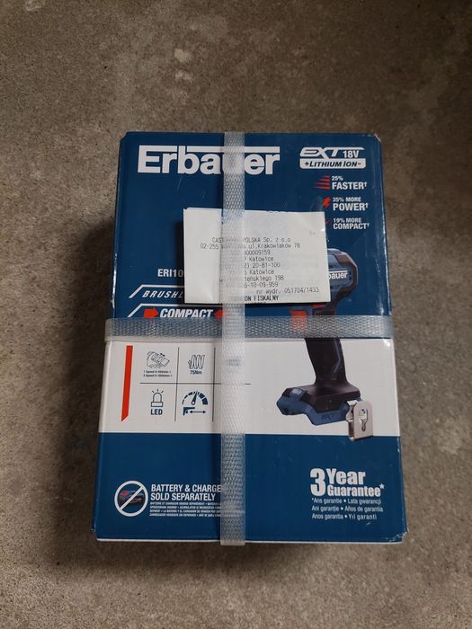 Wkrętarka Wiertarka Erbauer 18 V